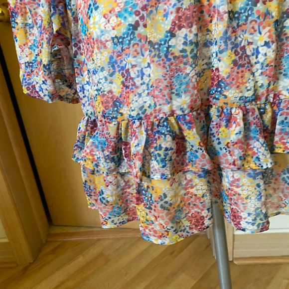 NWT Zara Ruffled Printed Dress - 8514/059 - M - Picture 9 of 11